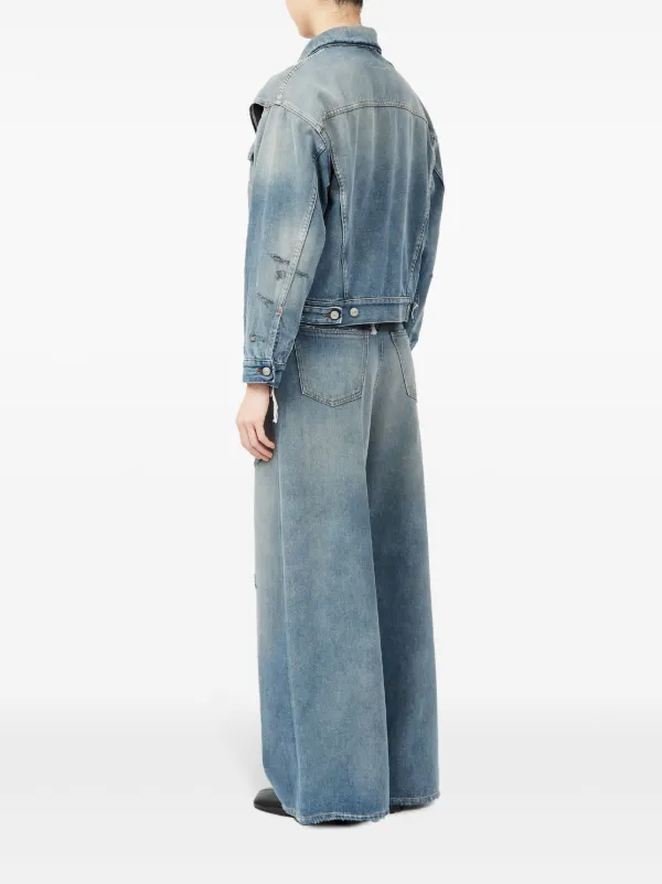 札付きMM6 Maison Margiela デニムジャケット MM6 Maison Margiela デニムジャケット | ブルー | FARFETCH JP