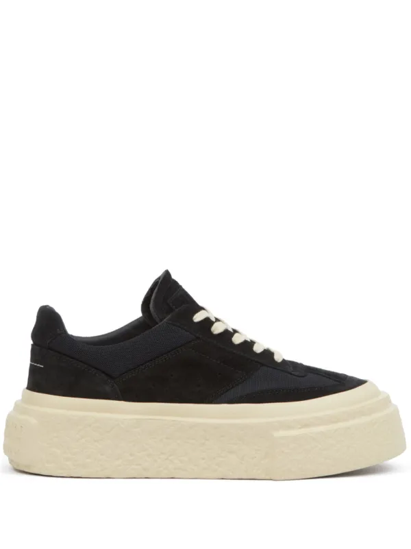 MM6 Maison Margiela★(w) Suede Panel Leather Sneakers★人気 26617737_56114828_600.jpg