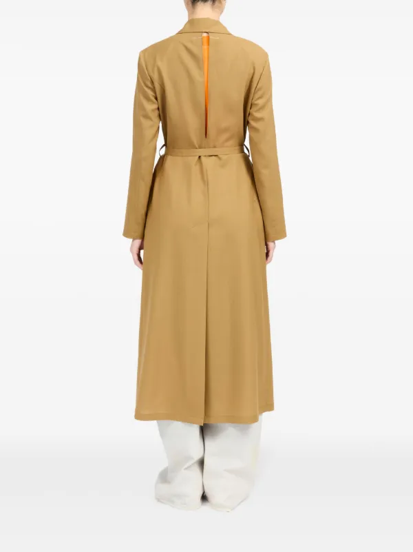 【MM6 MAISON MARGIELA】wool-blend felt コート MM6 Maison Margiela ウール コート | ニュートラル | FARFETCH JP