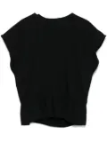 MM6 Maison Margiela single stitch-logo top - 900 BLACK