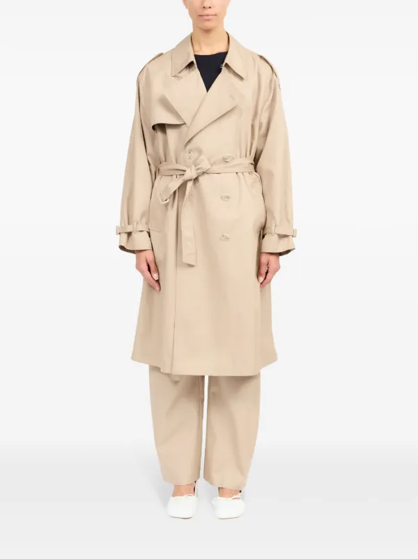 MM6 Maison Margiela Belted Trench Coat | Neutrals | FARFETCH