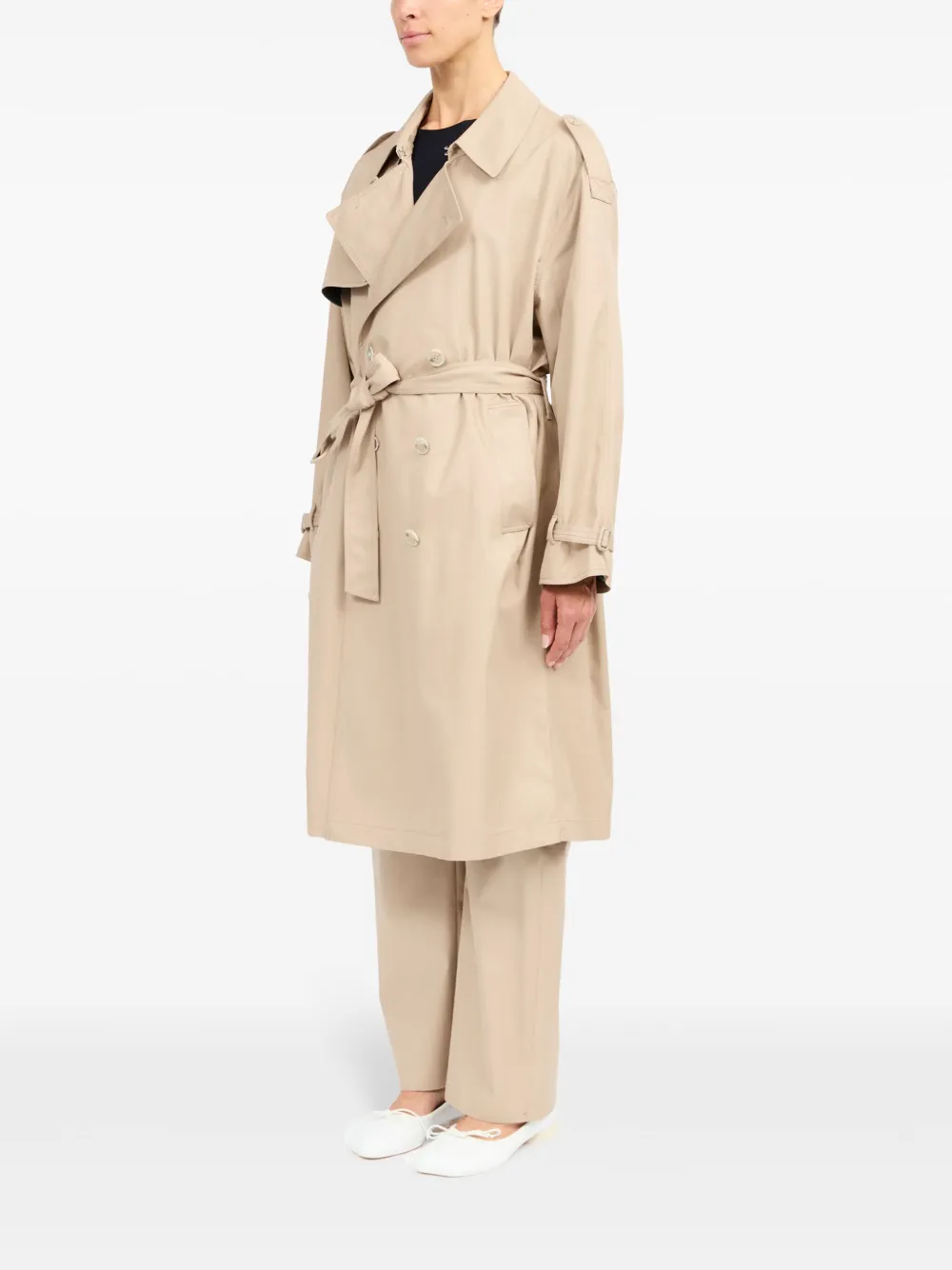MM6 Maison Margiela トレンチコート | ニュートラル | FARFETCH JP