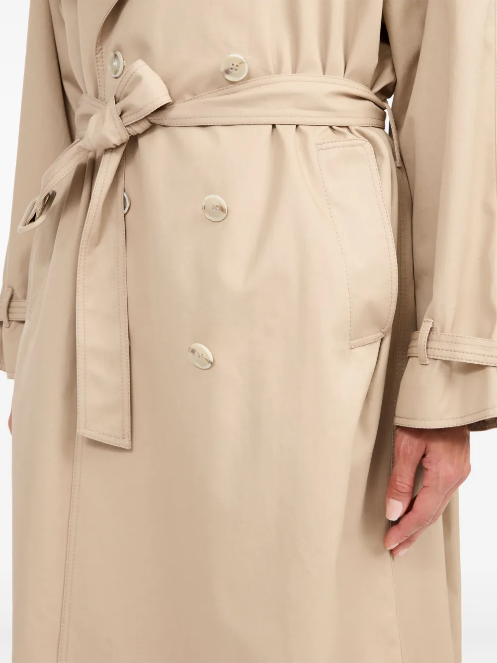 MM6 Maison Margiela Belted Trench Coat | Neutrals | FARFETCH