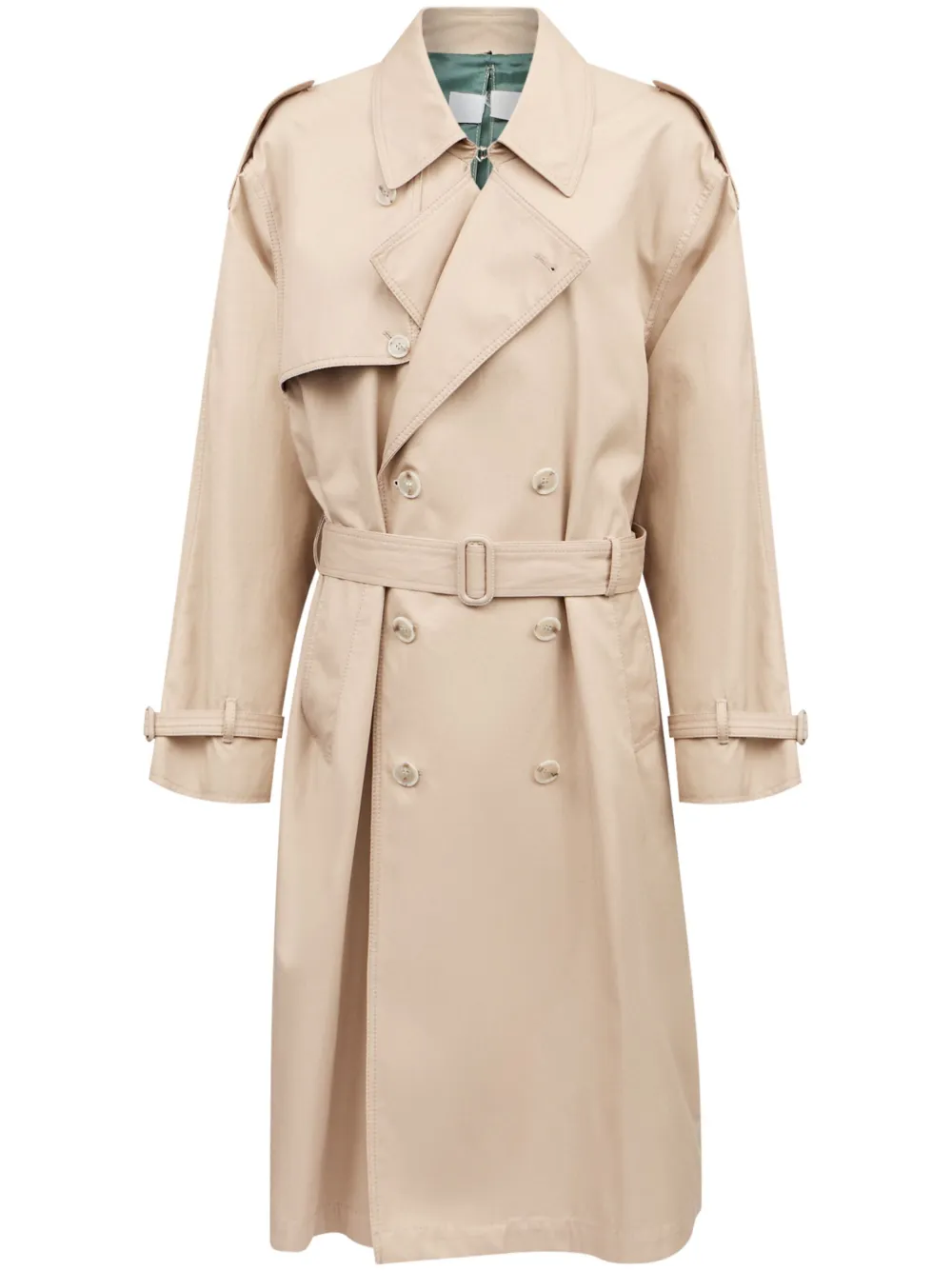 MM6 Maison Margiela Trenchcoat met ceintuur Beige