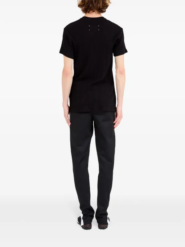 Maison Margiela ステッチ ロゴ Tシャツ | ブラック | FARFETCH JP