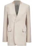 MM6 Maison Margiela single-breasted blazer - Neutrals
