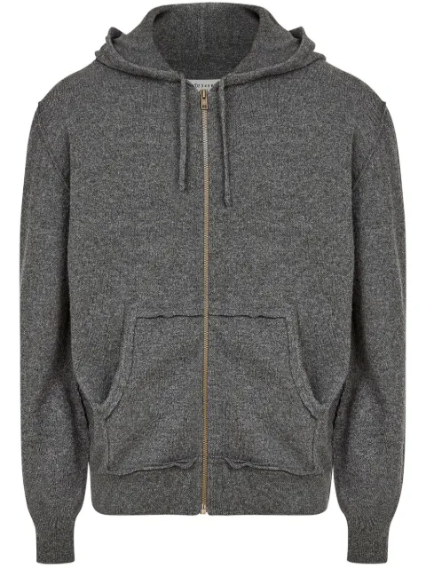 Maison Margiela brushed zipped hoodie