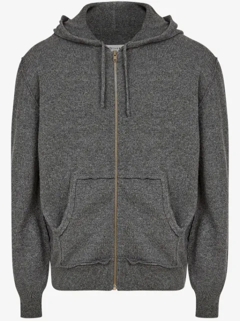 Maison Margiela brushed zipped hoodie