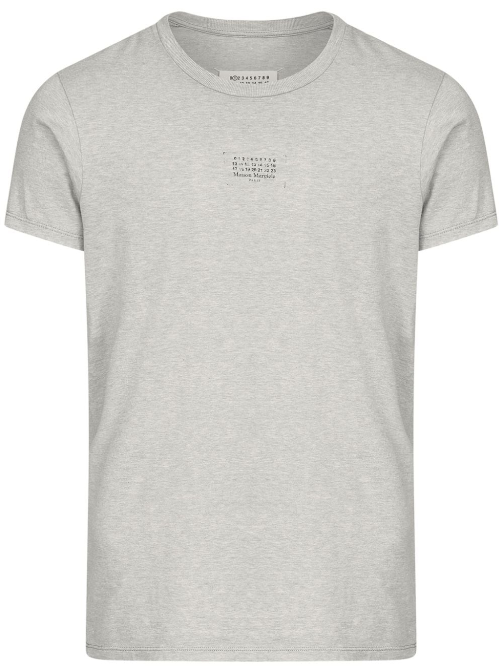 Maison Margiela Numbers-motif T-shirt In Gray