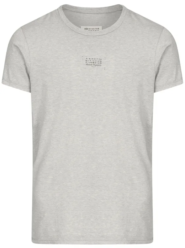 【関税＆送料込み】Maison Margiela T-Shirt With Numbers Mot MAISON MARGIELA Numbers Logo T-shirt White - Wrong Weather