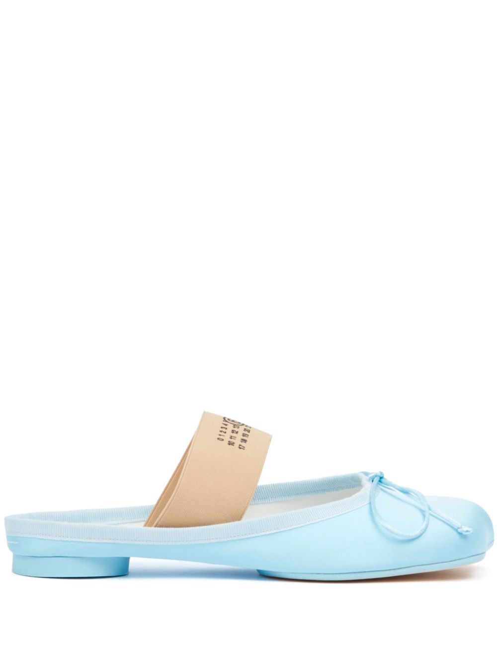 MM6 Maison Margiela anatomic-toe leather slippers Blue