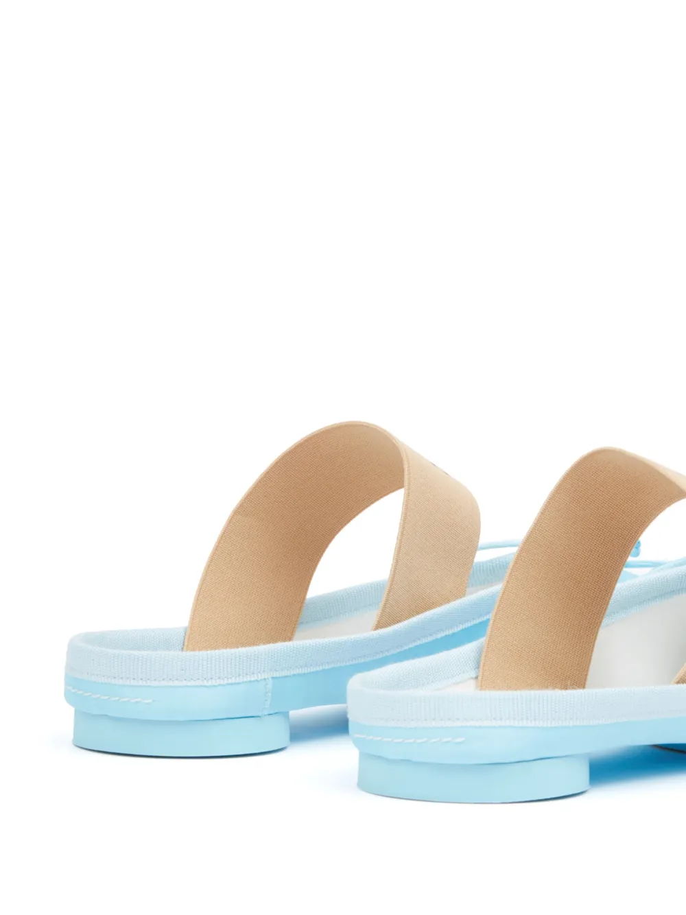 MM6 Maison Margiela anatomic-toe leather slippers Blue