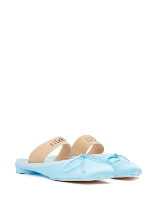 MM6 Maison Margiela anatomic-toe Leather Slippers | Blue