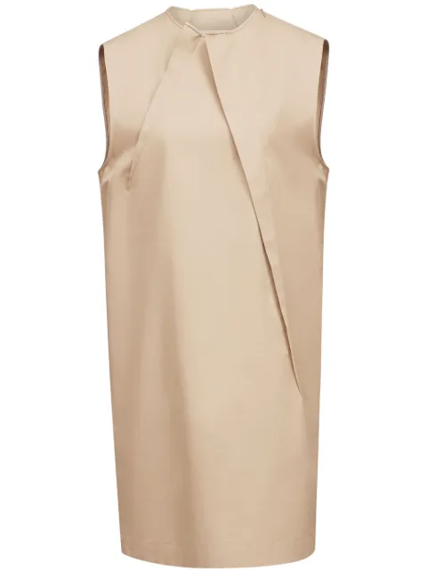 MM6 Maison Margiela فستان بأكمام طول الكتف ومزين بكسرات