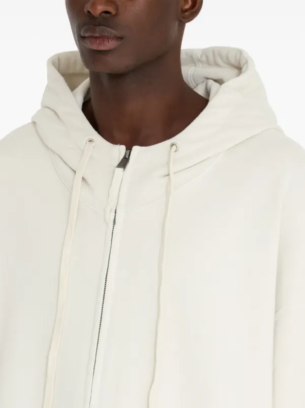 Maison Margiela Zipped Drawstring Hoodie | Neutrals | FARFETCH