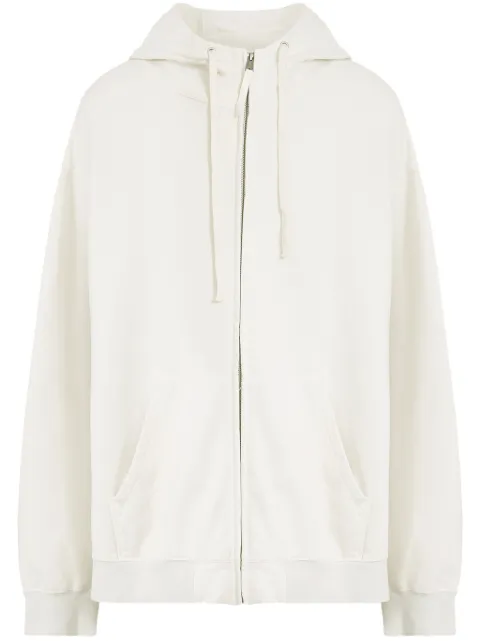 Maison Margiela zipped drawstring hoodie 