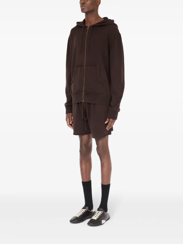 Maison Margiela Zipped Hoodie | Brown | FARFETCH