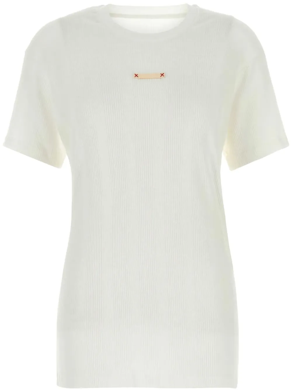 Maison Margiela Camiseta com patch de logo | Branco | Image 1
