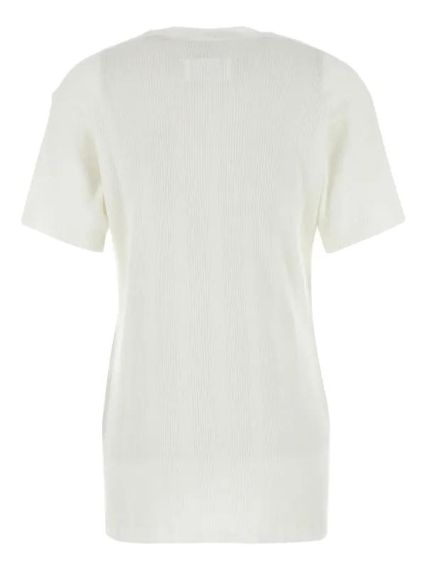 【関税込み】Maison Margiela ホワイト リバースロゴ Tシャツ Maison Margiela ロゴ Tシャツ | ホワイト | FARFETCH JP
