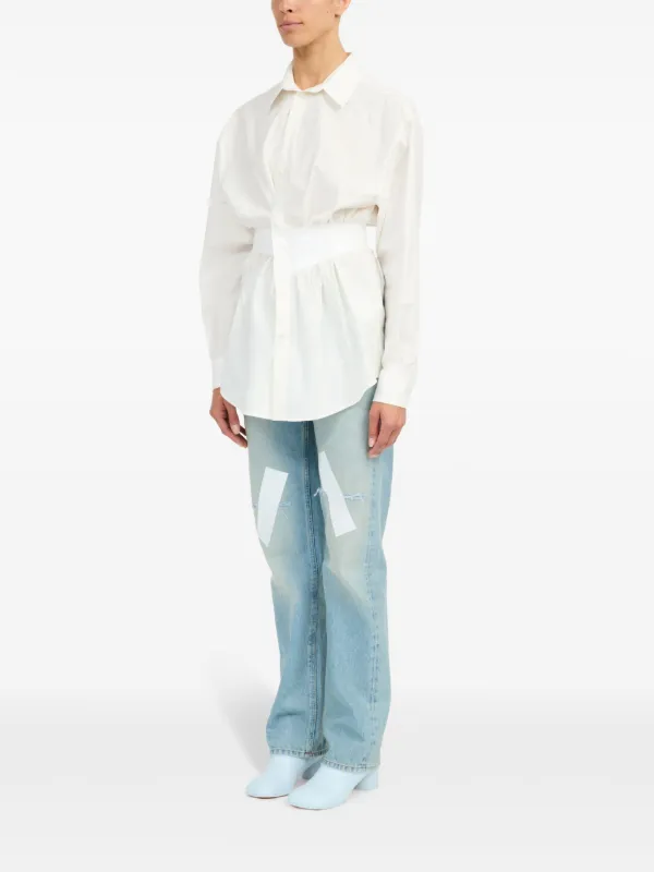 Maison Margiela MM6 ホワイトシャツ　セーラー MM6 Maison Margiela コットン シャツ | ホワイト | FARFETCH JP