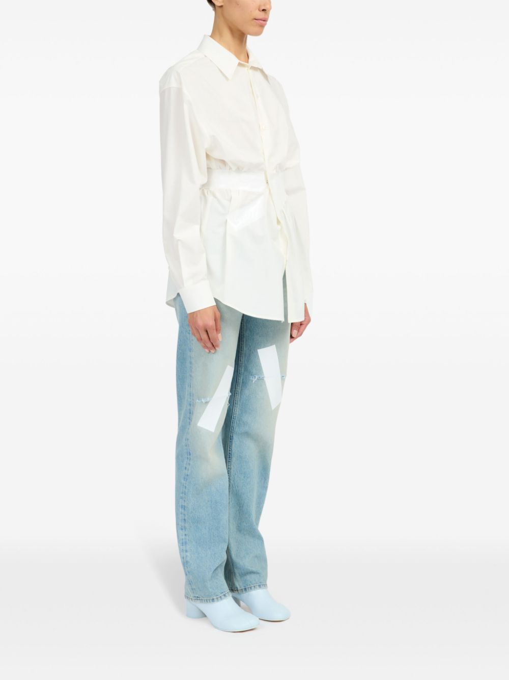 MM6 Maison Margiela Katoenen blouse Wit