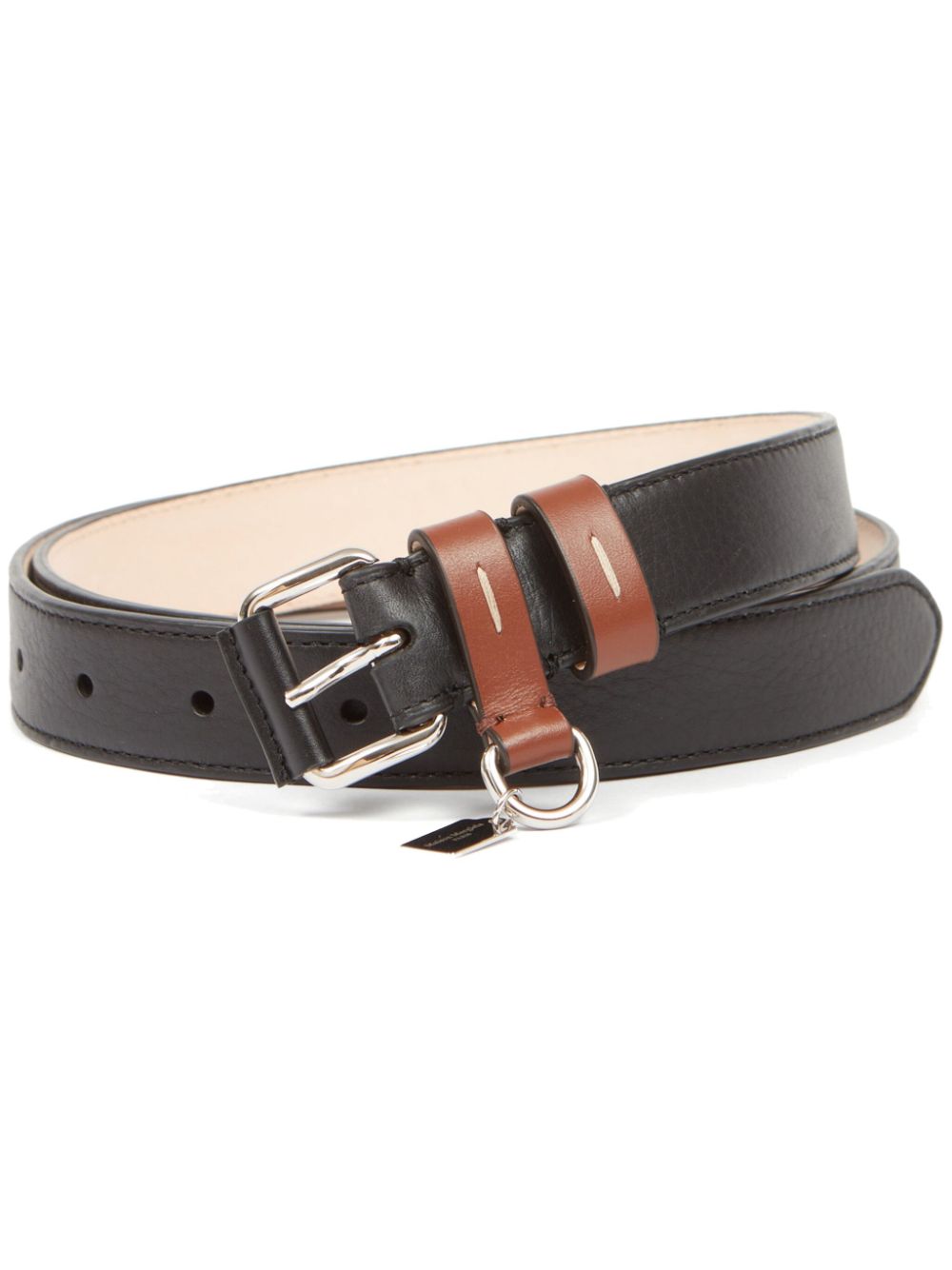 Maison Margiela ^ leren riem Bruin