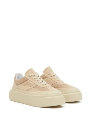 MM6 MAISON MARGIELA ロゴ 無地 レザー スエード スニーカー MM6 Maison Margiela - レザー＆スエード スニーカー を
