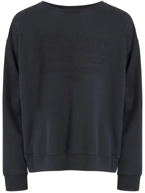 Maison Margiela suéter con motivo de números