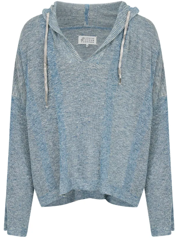 Maison Margiela フーデッド プルオーバー | ブルー | FARFETCH JP