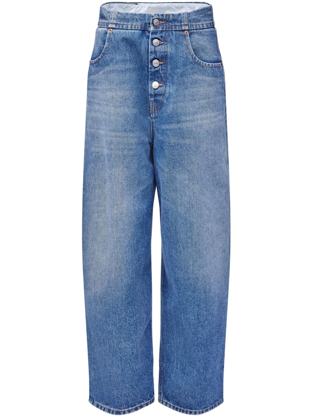 MM6 MAISON MARGIELA BUTTON-UP STRAIGHT JEANS 