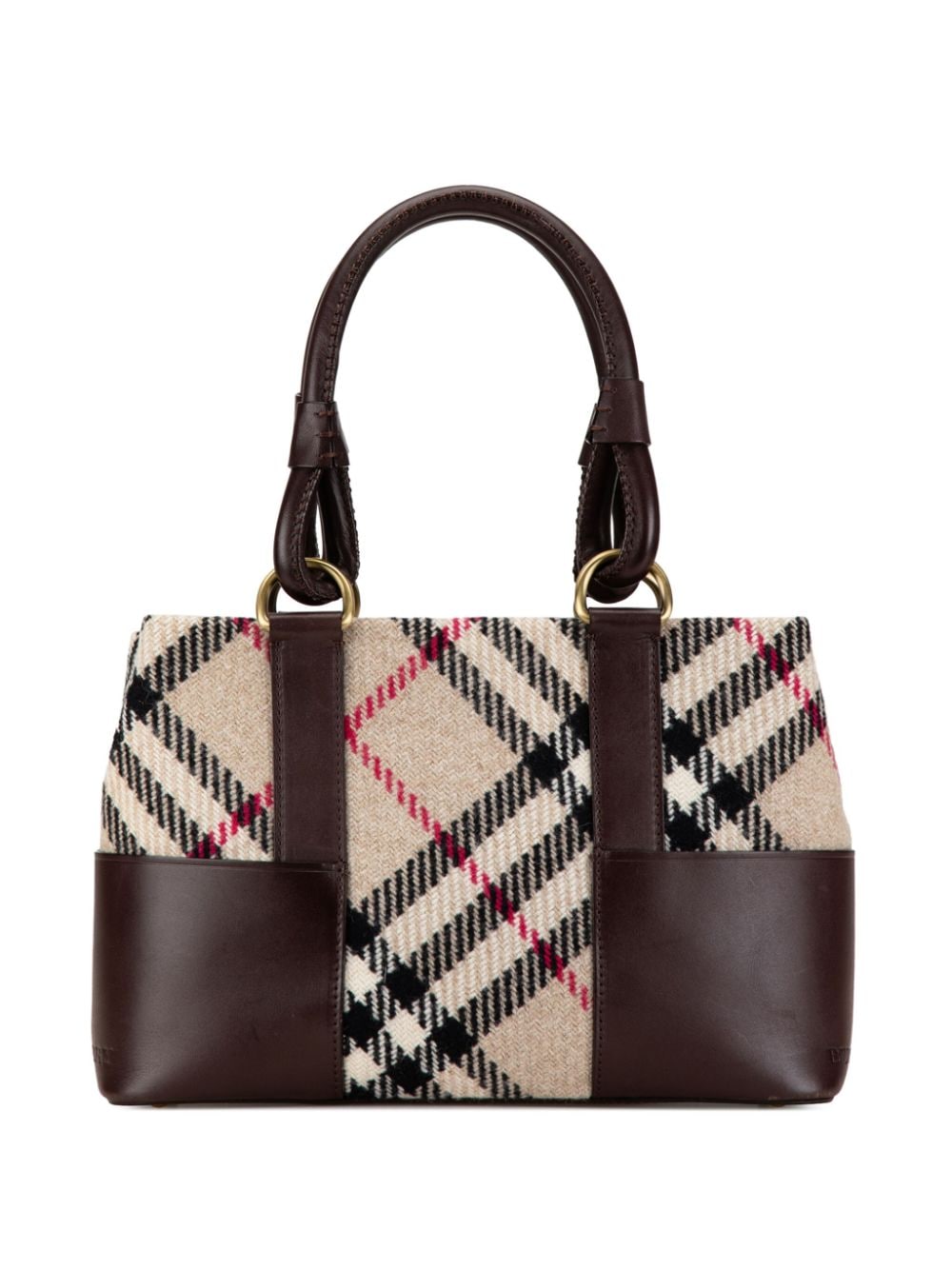 21th Century Supernova Check Wool handbag