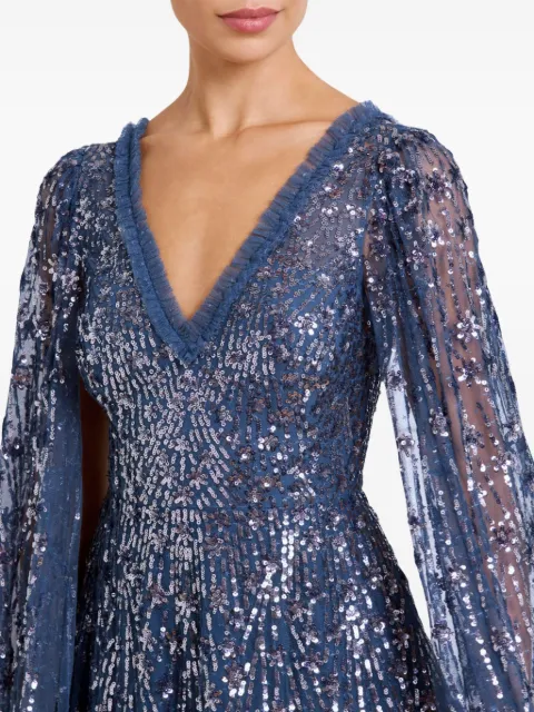 Needle & Thread sequin-embellished gown DGCP58RRM25IDG - 2