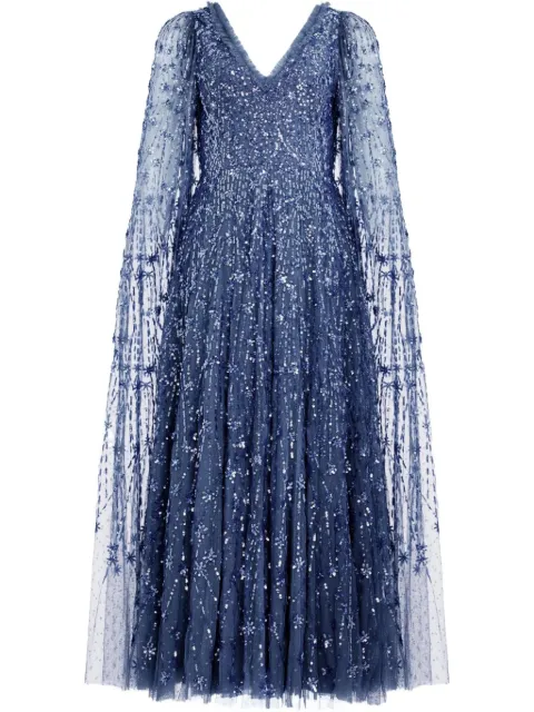 Needle & Thread sequin-embellished gown DGCP58RRM25IDG - 0