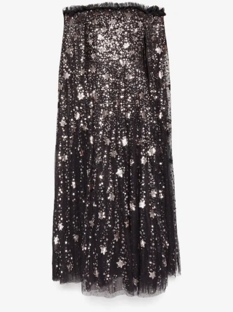 Needle & Thread shooting stars cape ankle dress