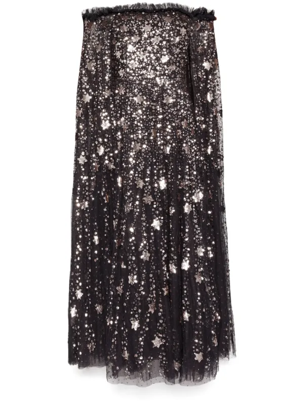 green emerald velvet dress FALLING STARS DRESS