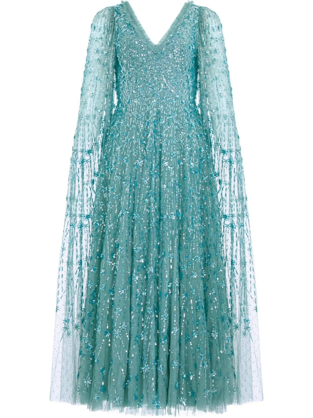 sequin-embellished gown