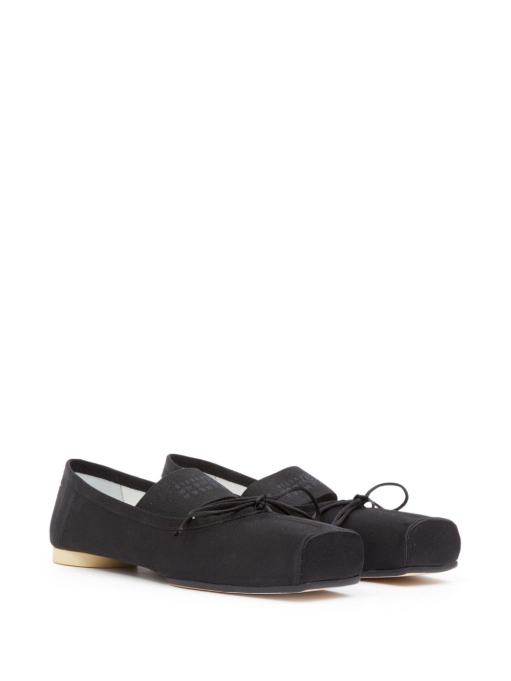 MM6 Maison Margiela Ballerina's met Anatomic Numbers patroon Zwart