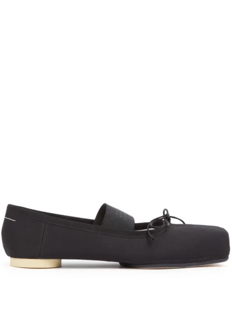 MM6 Maison Margiela flats con motivo Anatomic Numbers