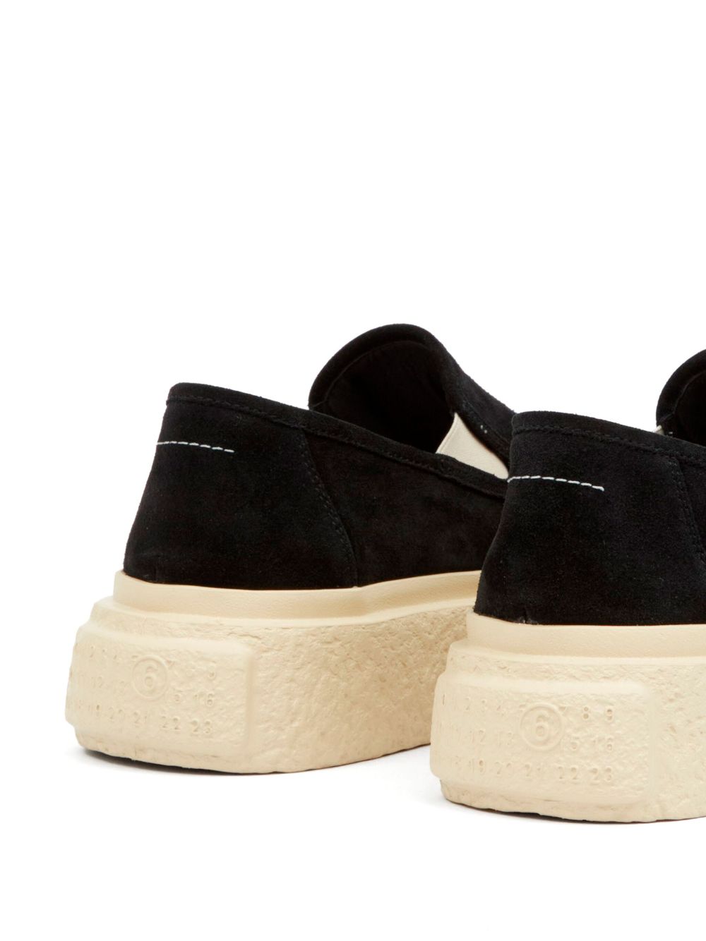 MM6 Maison Margiela Leren sneakers Zwart