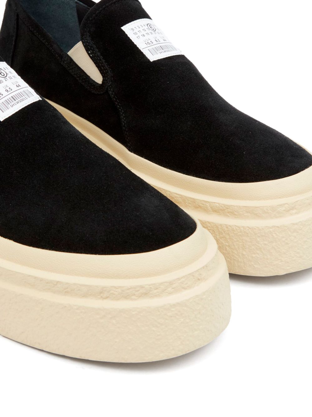 MM6 Maison Margiela Leren sneakers Zwart