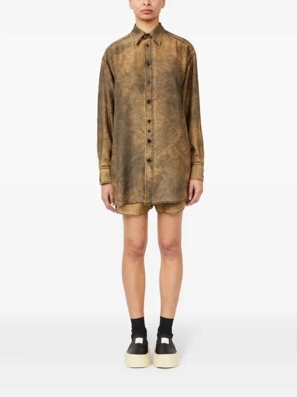 Tシャツ・カットソー MM6 Maison Margiela 'Tie dye' T-shirt (SH2GC0025M20110 961) Maison Margiela Kids MM6 Cropped Tie Dye Effect Crew-Neck T