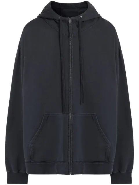 Maison Margiela zipped drawstring hoodie 