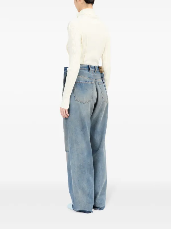 MM6 Maison Margiela ブーツカット ジーンズ | ブルー | FARFETCH JP