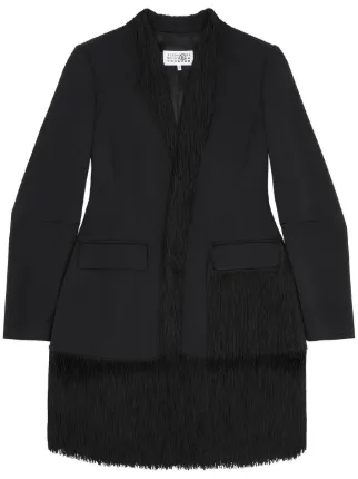 MM6 Maison Margiela フリンジ ジャケット | ブラック | FARFETCH JP