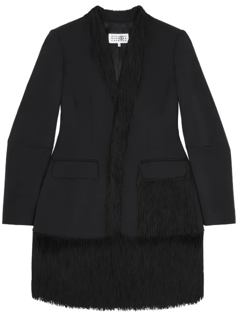 MM6 Maison Margiela fringe-detail blazer