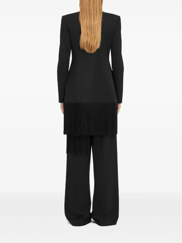 国内発送★MM6 Maison margiela★フリンジ付きドレス MM6 Maison Margiela フリンジ ベルテッド ドレス | ブラック