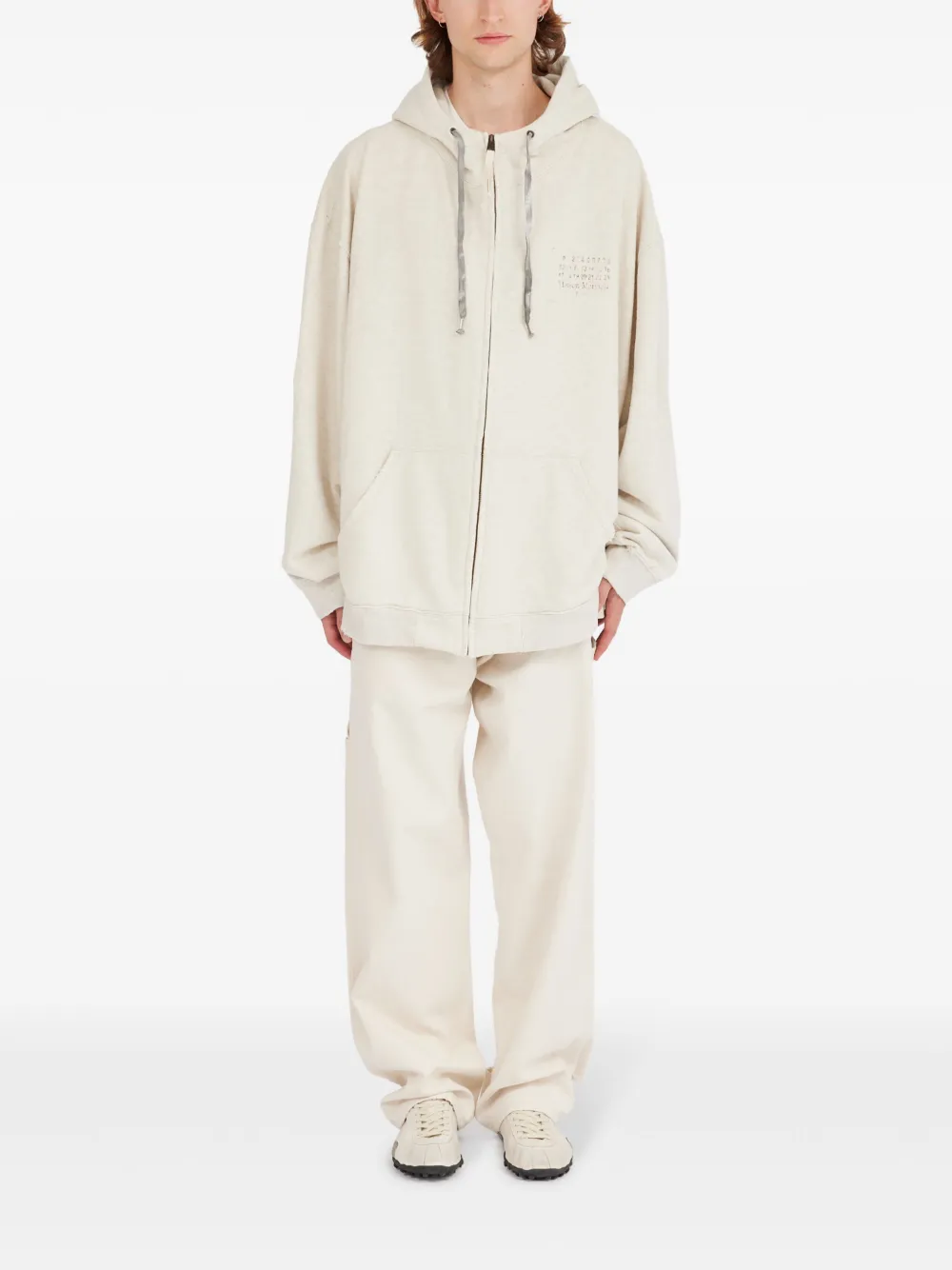 Maison Margiela Hoodie met trekkoord - Beige