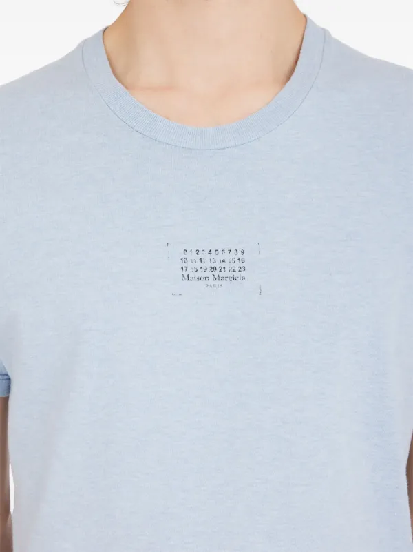 Tシャツ・カットソー Maison Margiela Numbers Pattern T-Shirt Maison Margiela numbers-motif T-shirt | Blue | FARFETCH