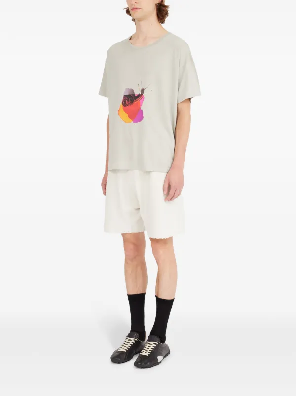 Maison Margiela graphic-print T-shirt | Grey | FARFETCH CA