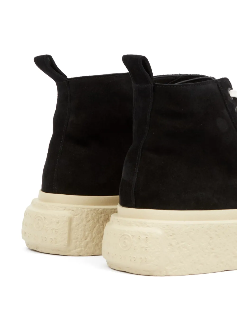 MM6 Maison Margiela suede high-top sneakers Black